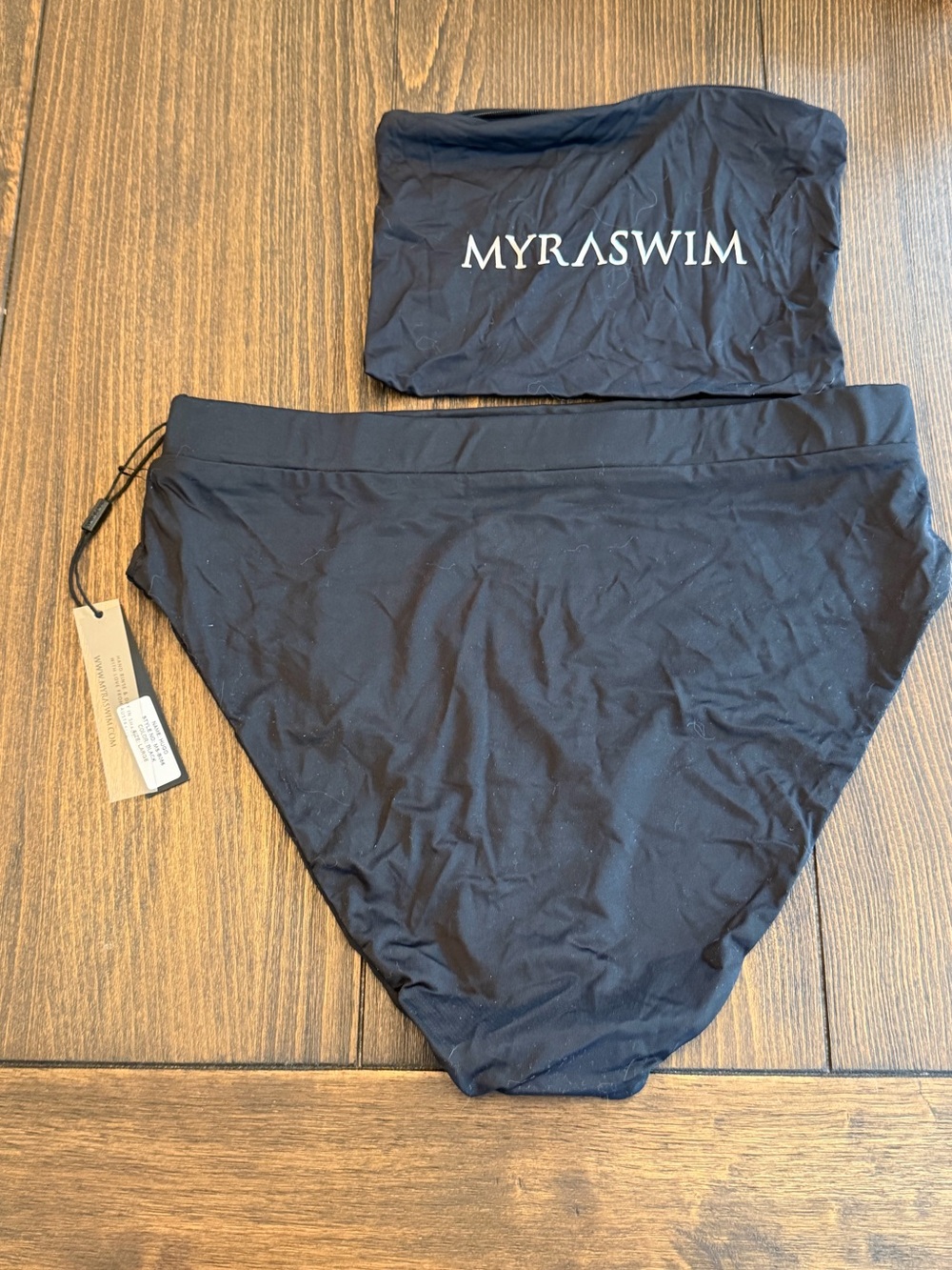 Myra Swim Large Bikini Bottom NWT Black